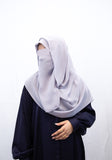 Light Grey Hijab & Niqab Set