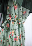 Sea Mint Floral Maxi Dress