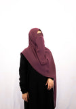 Mauve Hijab & Niqab Set
