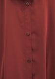Vital Button Down Abaya - Rust