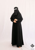 Minimal Everyday Abaya - Black