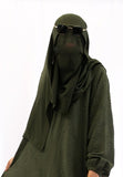 Olive Hijab & Niqab Set