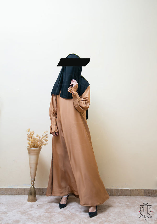 Floruit Abaya - Camel Beige