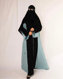 Black on black thread work Nada Abaya - 52 small