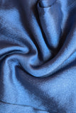 Crinkle Silk Hijab - Denim Blue