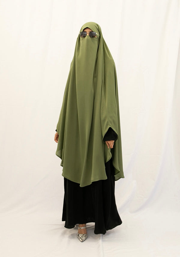 ZAHRA Khimar - Matcha Green